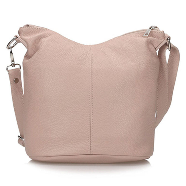 Handbag Toscanio Leather Messenger Bag 16176 pink