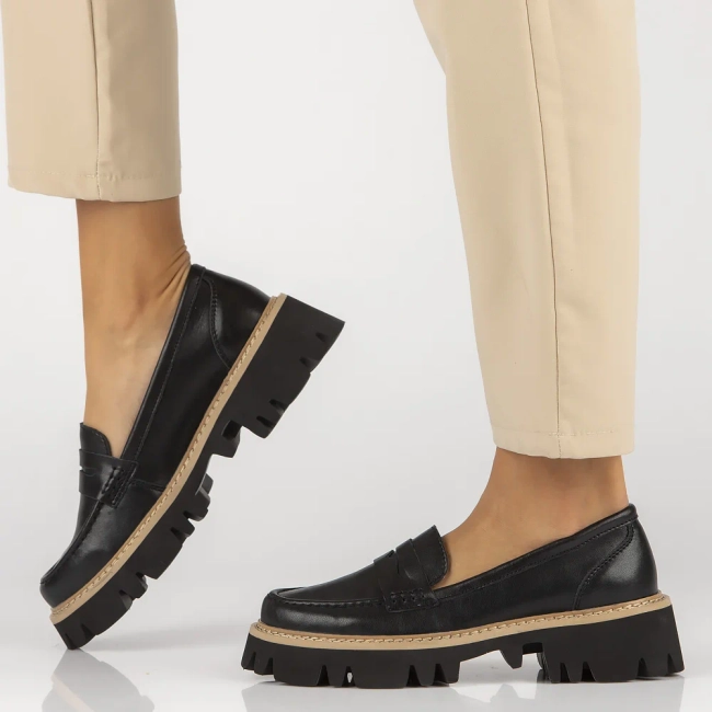 Leather shoes Filippo DP6088/24 BK black