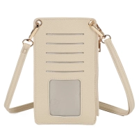 Beige shoulderbag luna pocket