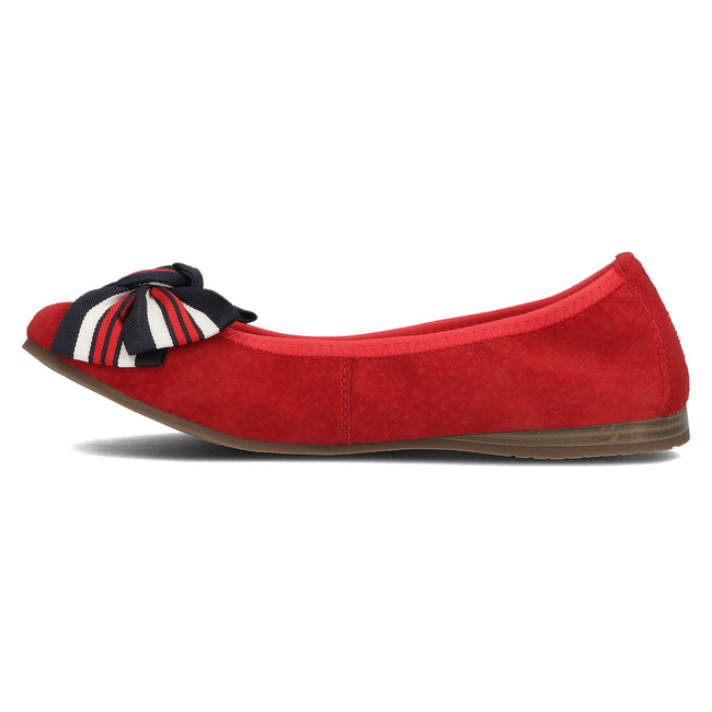 Leather ballerinas Filippo DP3634/22 RD red