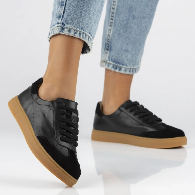 Leather shoes Filippo DP6128/24 BK black