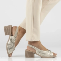 Leather sandals Filippo DS7645/26 GO gold
