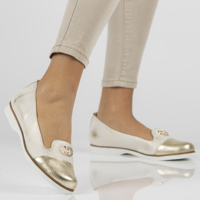 Leather shoes Filippo 150 gold