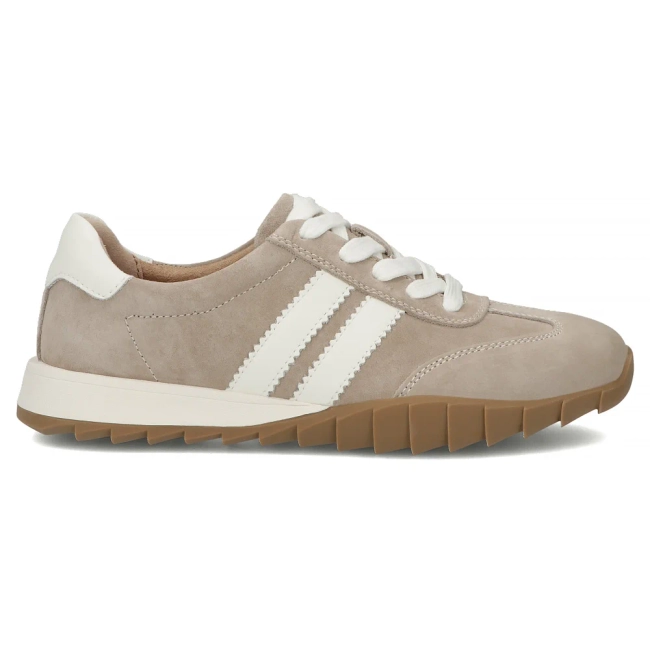 Skórzane sneakersy Filippo DP7534/26 BE beżowe