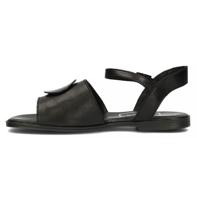 Leather sandals Filippo DS3900/22 BK black