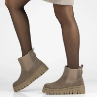 Leather ankle boots Filippo DBT7266/25 TP taupe