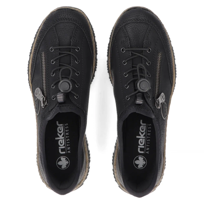 Półbuty Rieker N3267-01 czarne