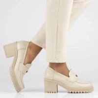 Leather shoes Filippo 20168 beige