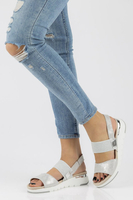 Leather sandals Filippo DS2140/21 SI silver