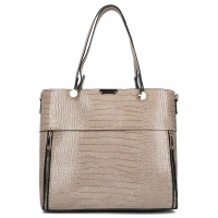 Torebka shopper Croc Effect szara