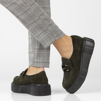 Leather shoes Filippo 20101 W olive