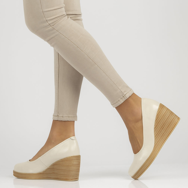 Leather shoes Filippo DP3521/22 BE beige