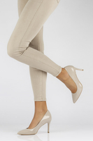 Leather pumps Bravo Moda 1679 grey
