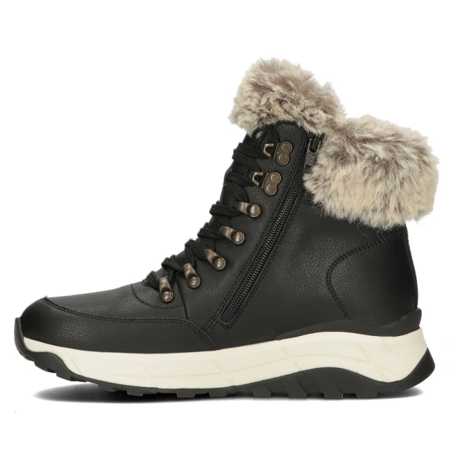 Ankle Boots Rieker leather W0063-00 Black