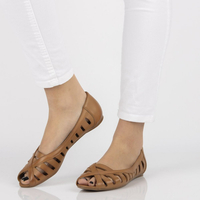 Leather ballerinas Filippo 04506 brown