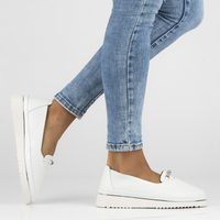 Leather shoes Filippo DP6999/25 WH white