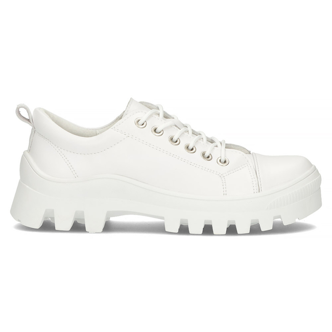 Leather sneakers FILIPPO DP3522/22 WH białe