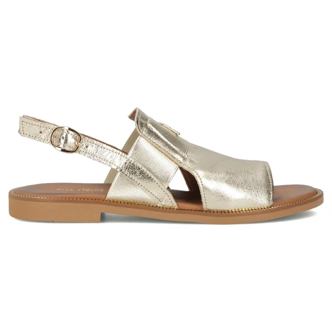 Leather sandals Filippo 40385 gold