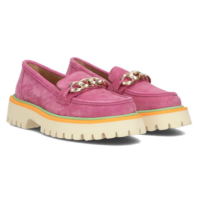 Leather shoes Filippo DP4589/23 FH pink