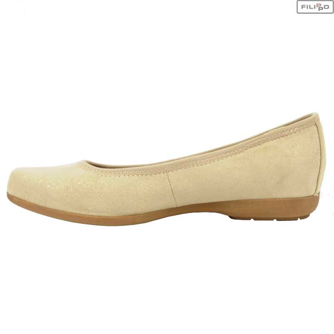 Baleriny JANA 8/8-22103/26 pepper/lt gold 8022403
