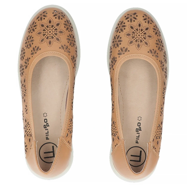 Leather shoes Filippo DP7695/26 CA brown