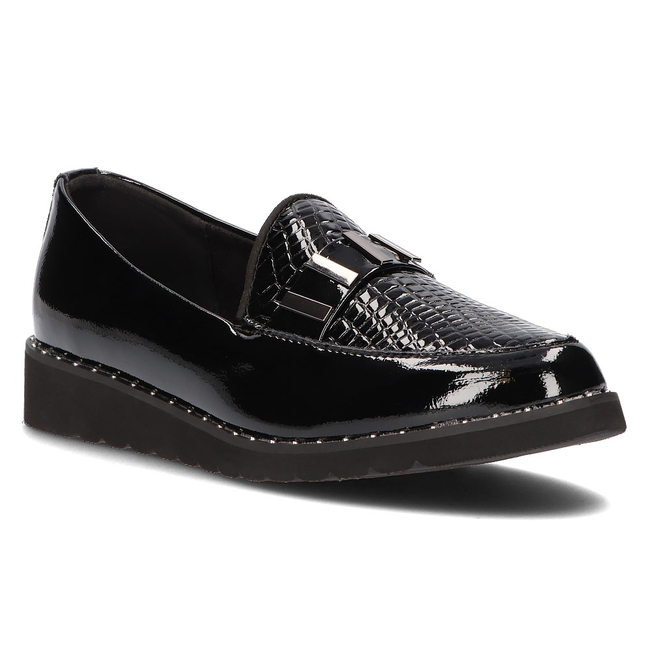 Leather loafers Filippo DP1515/21 BK L black