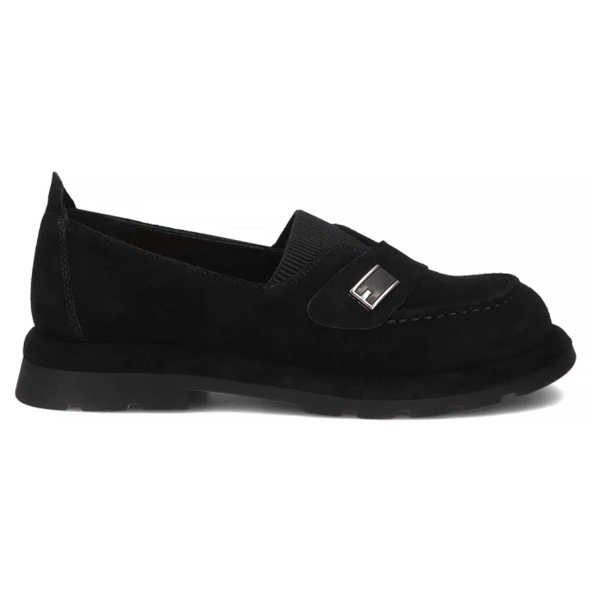Skórzane półbuty Filippo DP7947/26 BK czarne