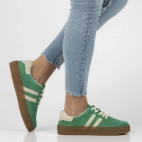 Skórzane sneakersy Filippo DP6764/25 GE zielone