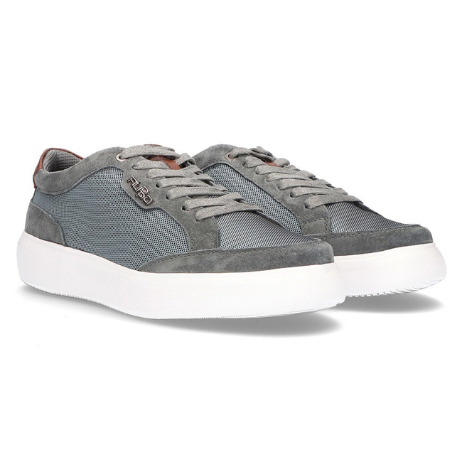 Leather shoes Filippo MP2398/21 GR gray