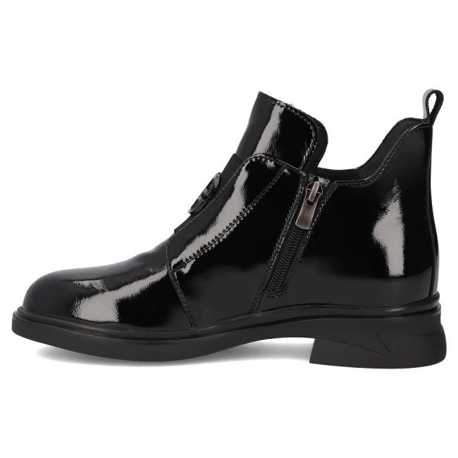 Leather ankle boots Filippo DBT7393/25 BK L black