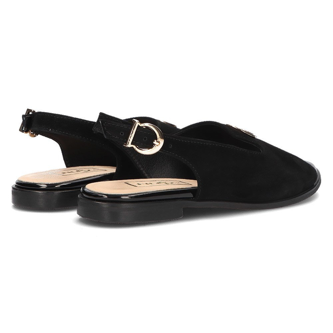 Leather sandals Filippo 116 black suede