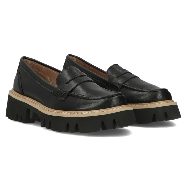 Leather shoes Filippo DP6088/24 BK black