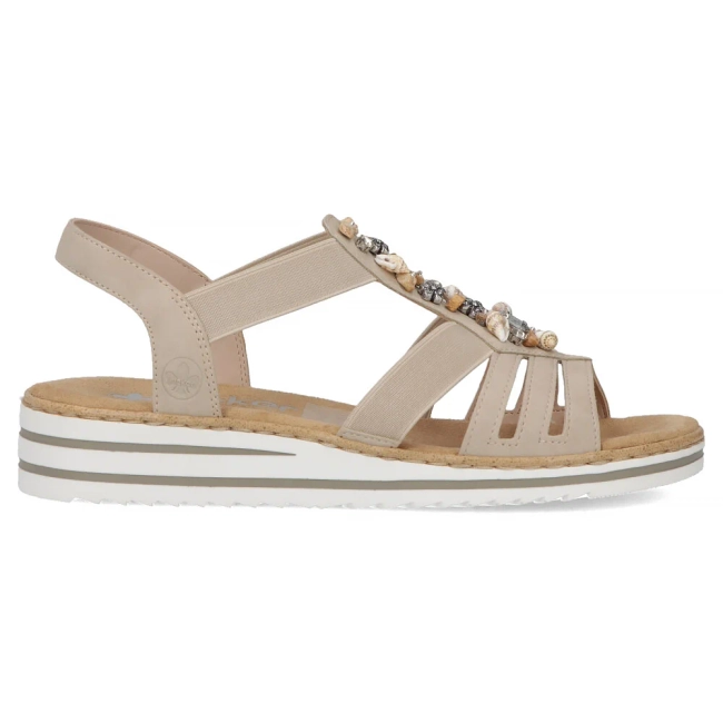 Sandals Rieker V0649-62 beige