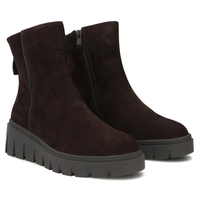 Skórzane botki Filippo DBT8313/26 D BR brązowe