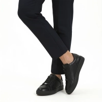 Skórzane sneakersy Filippo MP8274/26 BK czarne