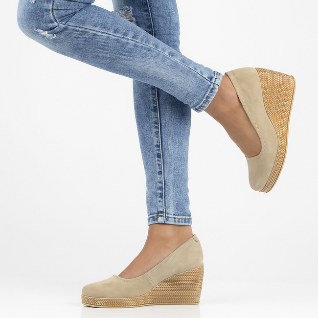 Leather shoes Filippo DP3521/22 BE SU beige