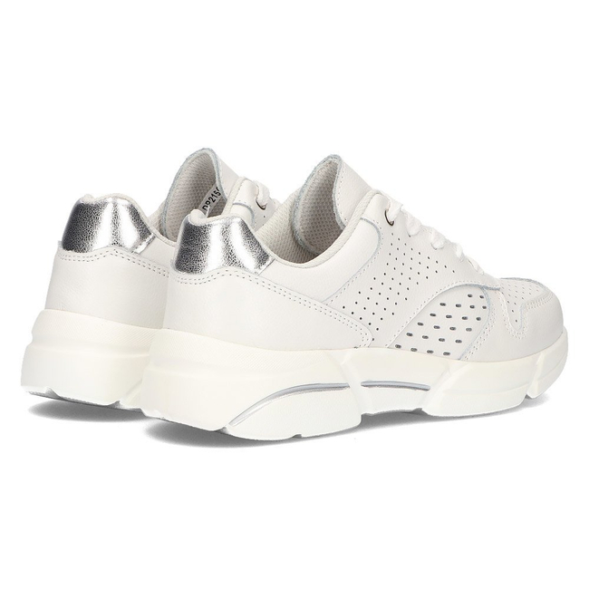 Skórzane Sneakersy Filippo DP2156/21 WH białe