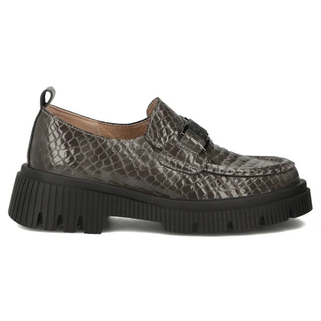 Leather shoes Filippo DP7172/25 GR grey