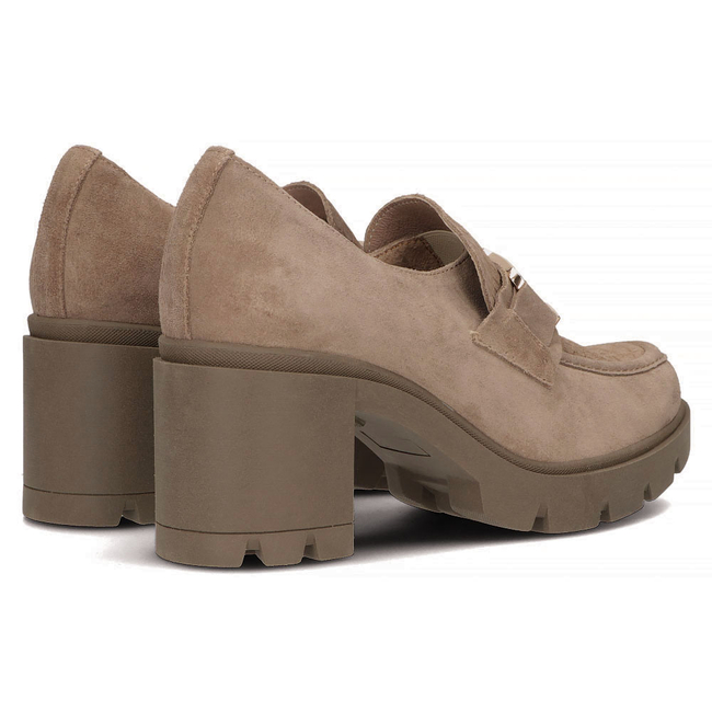 Skórzane półbuty Filippo 20097 Taupe