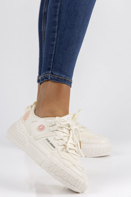 Sneakersy Filippo LA198P BE beżowe