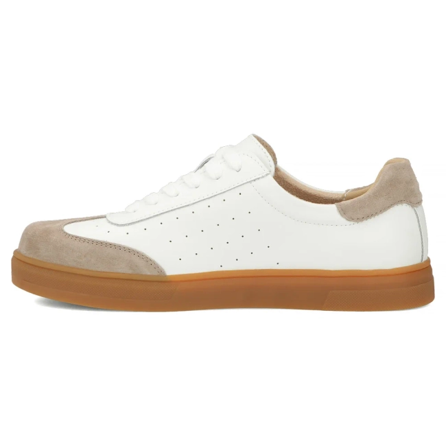 Leather sneakers Filippo DP6128/26 WH BE white