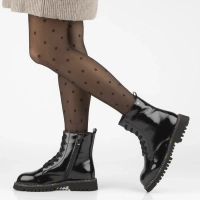 Leather ankle boots Filippo DBT7428/25 BK L black