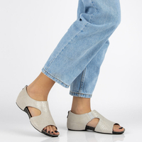 Skórzane sandały Filippo DS071/19 BE beżowe