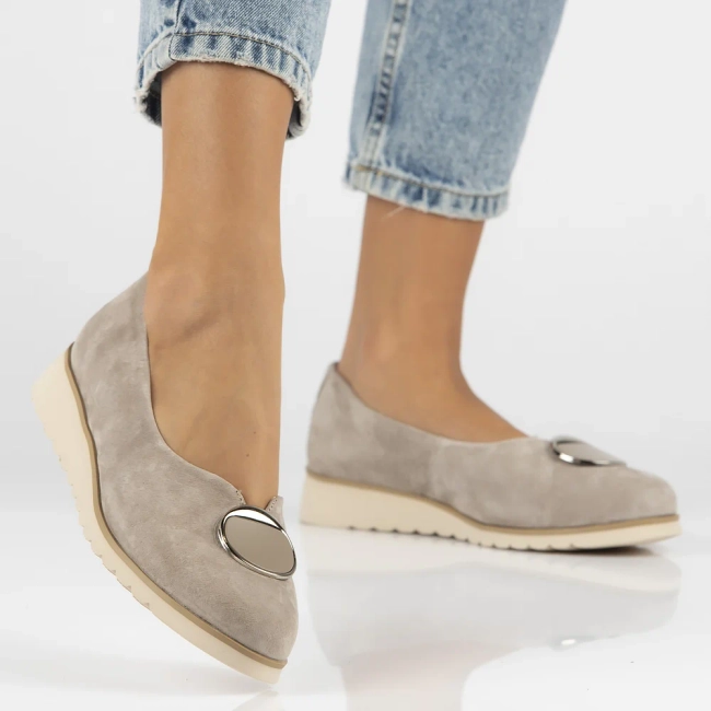 Leather shoes Filippo DP6095/24 BE beige