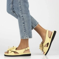 Leather sandals Filippo DS6965/25 YL yellow
