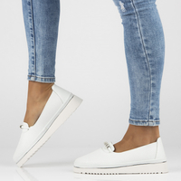 Leather shoes Filippo DP6999/25 WH white