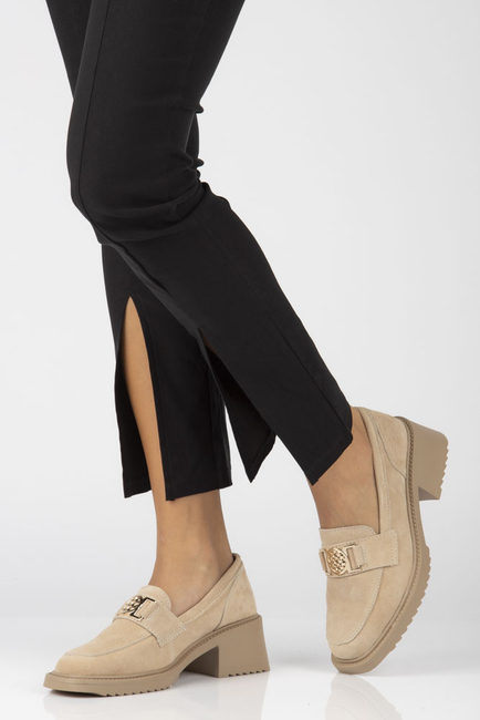 Leather shoes Filippo DP4145/22 BE beige