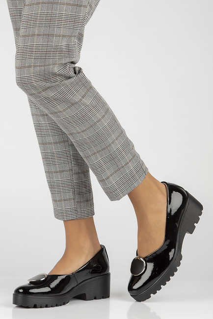 Leather shoes Filippo DP4569/23 BK L black