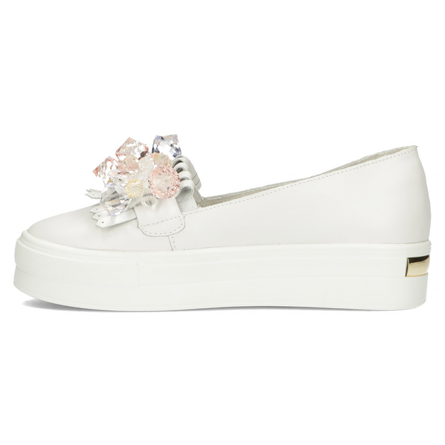 Leather shoes Filippo DP4520/23 WH white