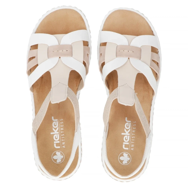 Sandals Rieker 65918-81 white